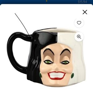 CRUELLA... NEW Disney Villain mug